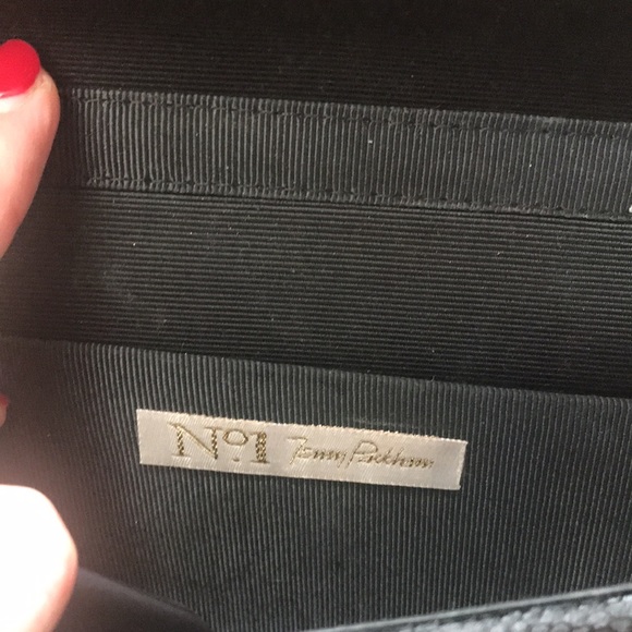 - Jenny packham #1 black lace clutch - Picture 4 of 5